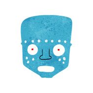 cartoon robot head N48