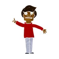 Cartoon Man Asking Question N63