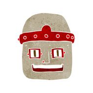 cartoon robot head N49
