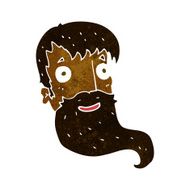 cartoon bearded man N35
