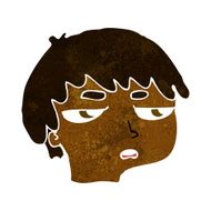 cartoon annoyed boy N21