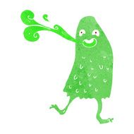 cartoon funny slime monster N10