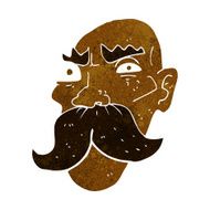 cartoon angry old man N92