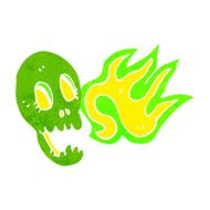 funny cartoon skull N29