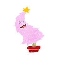 cartoon dancing christmas tree N10
