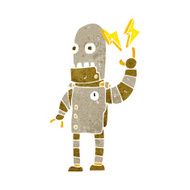cartoon old robot N9
