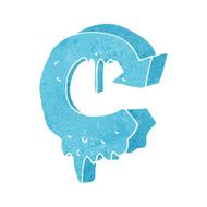 cartoon melting arrow symbol N3