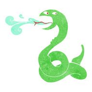 cartoon hissing snake N26