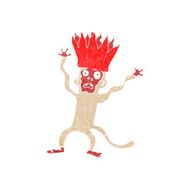 cartoon frightened monkey N6