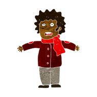 cartoon surprised man N93