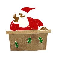 cartoon bored santa claus N6