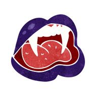 Cartoon Vampire Lips N22