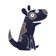 cartoon happy dog N44