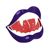 Cartoon Vampire Lips N23