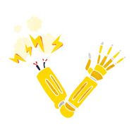 Cartoon Robot Arm N19