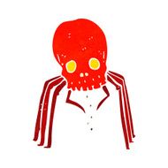 cartoon spooky skull spider N4