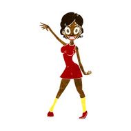 cartoon party girl N6