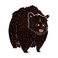huge black bear cartoon N2