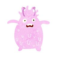 cartoon funny slime monster N11