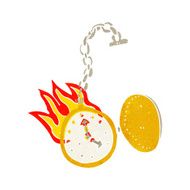 cartoon flaming watch N4