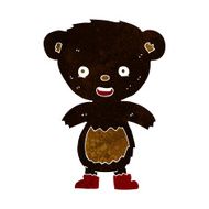 cartoon black bear cub N27