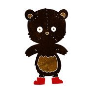 cartoon black bear cub N28
