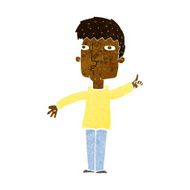 cartoon man raising point N5
