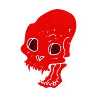 cartoon spooky vampire skull N5