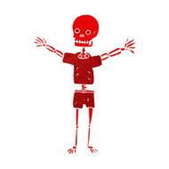cartoon skeleton in clothes N5