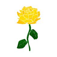 Yellow Rose Cartoon N3