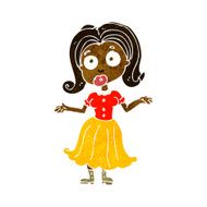 cartoon confused girl N6