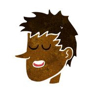 cartoon happy boy face N27