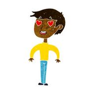 cartoon man in love N28