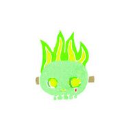 cartoon skull mask N13