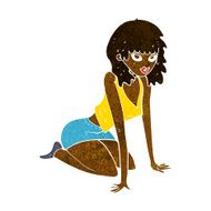 cartoon woman in sexy pose N8