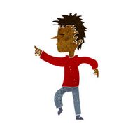 Cartoon Man Pointing N132