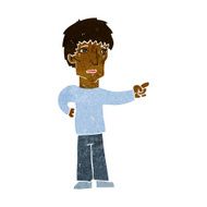 cartoon pointing man N70