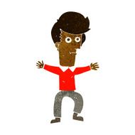 cartoon startled man N28