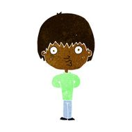 cartoon whistling boy N11
