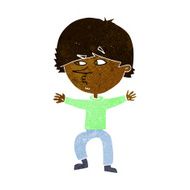 cartoon suspicious man N22