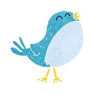 cartoon singing bird N23