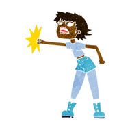 cartoon woman punching N5