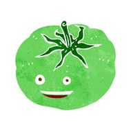 cartoon green tomato N4