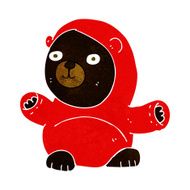 cute cartoon black bear N37