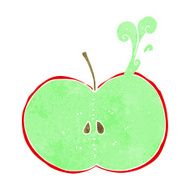 cartoon sliced apple N8