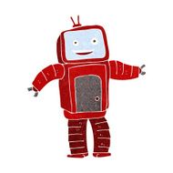 cartoon funny robot N54