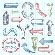 Arrows icon set sketch