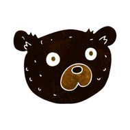 cartoon black bear N26