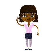 cartoon woman with idea N156