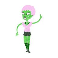 cartoon halloween girl N12